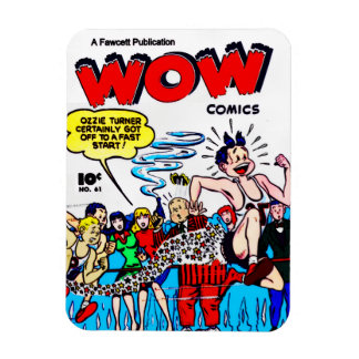 Magnet Flexible Aimant de la bande dessinée WOW des années 1940