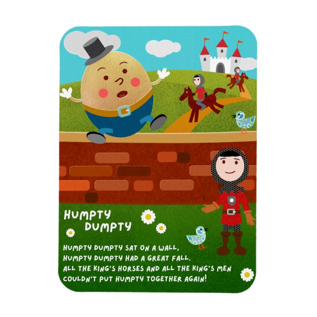 Magnet Flexible Aimant de la comptine Humpty Dumpty (Vertical)