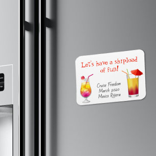 Magnet Flexible Aimant de la porte de croisière Boissons Cocktails