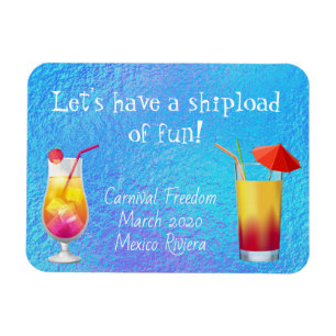 Magnet Flexible Aimant de la porte de croisière Boissons Cocktails