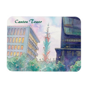 Magnet Flexible Aimant de la Tour de Canton