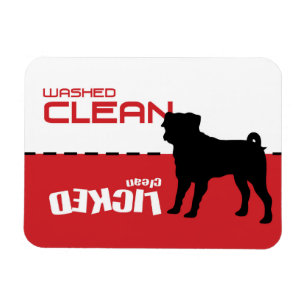 Magnet Flexible Aimant de lave-vaisselle de chien de Puggle de