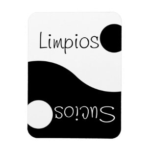 Magnet Flexible Aimant de lave-vaisselle espagnol propre