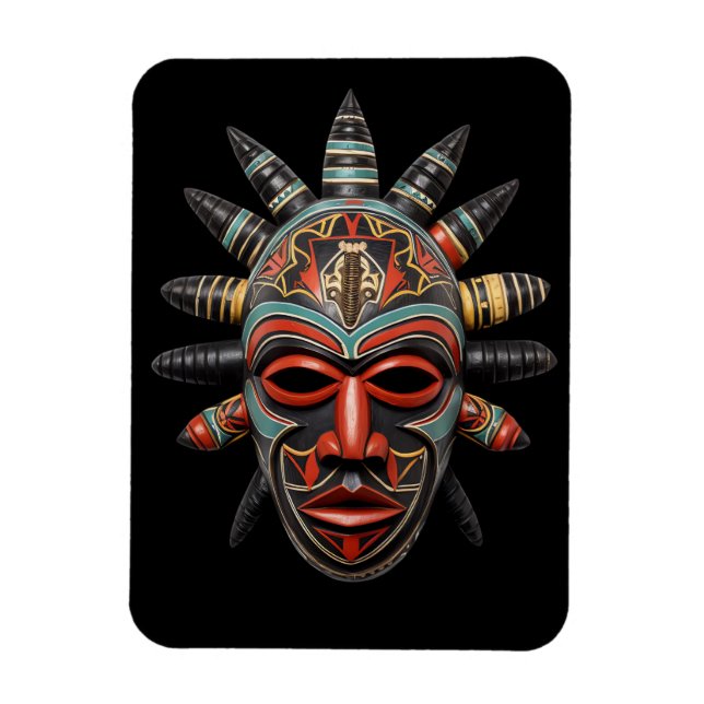 Magnet Flexible Aimant de masque africain (Vertical)