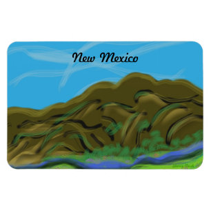 Magnet Flexible Aimant de montagnes du Nouveau Mexique