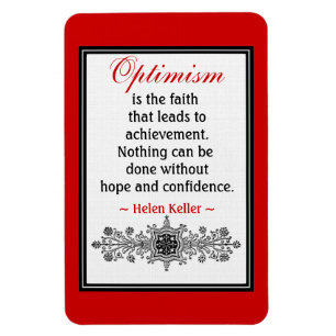Magnet Flexible Aimant de motivation de citation de Helen Keller :
