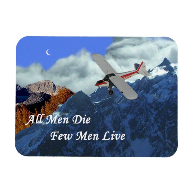 Magnet Flexible Aimant de motivation, pilote et aviation (Horizontal)