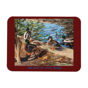 Magnet Flexible Aimant de photo avec des canards sur Bourgogne