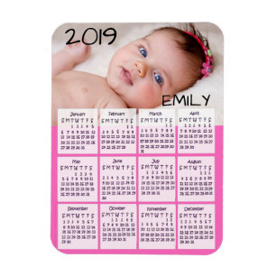 Magnet Flexible Aimant de photo de 2019 calendriers