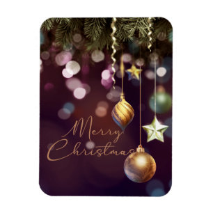 Magnet Flexible Aimant de photo de Noël joyeux rubis antique