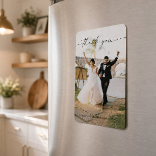 Magnet Flexible Aimant de photo de remerciement de mariage moderne