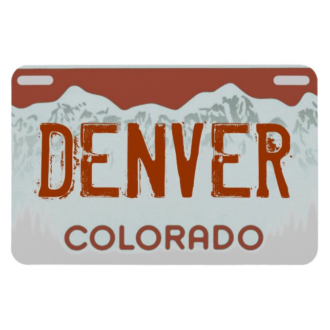 Magnet Flexible Aimant de plaque brun de Denver Colorado (Horizontal)
