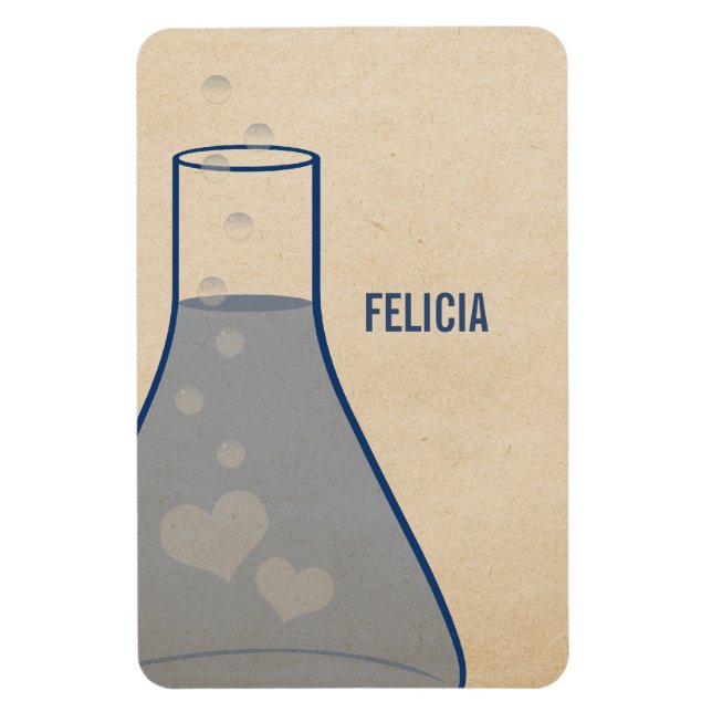 Magnet Flexible Aimant de qualité supérieure du bécher blanc, bleu (Vertical)