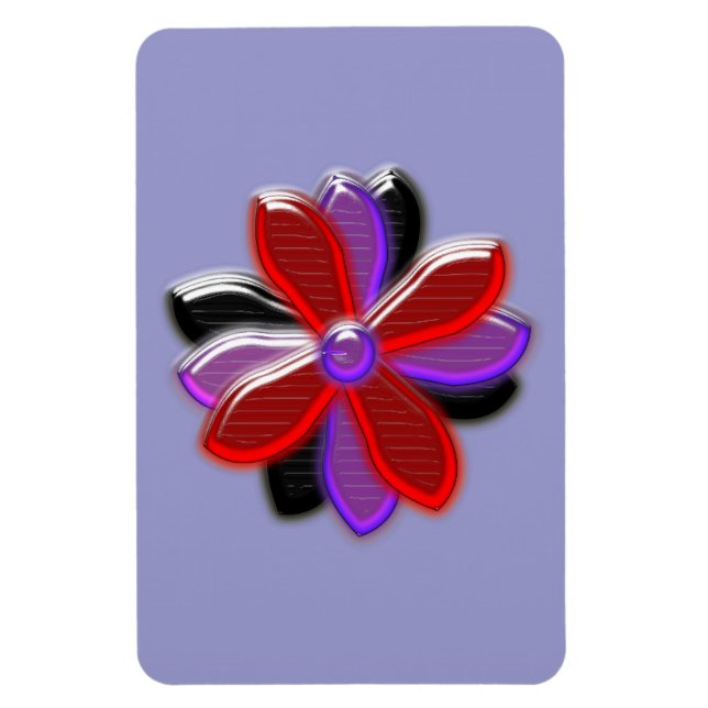 Magnet Flexible Aimant de qualité supérieure Fleur de marguerite b (Vertical)