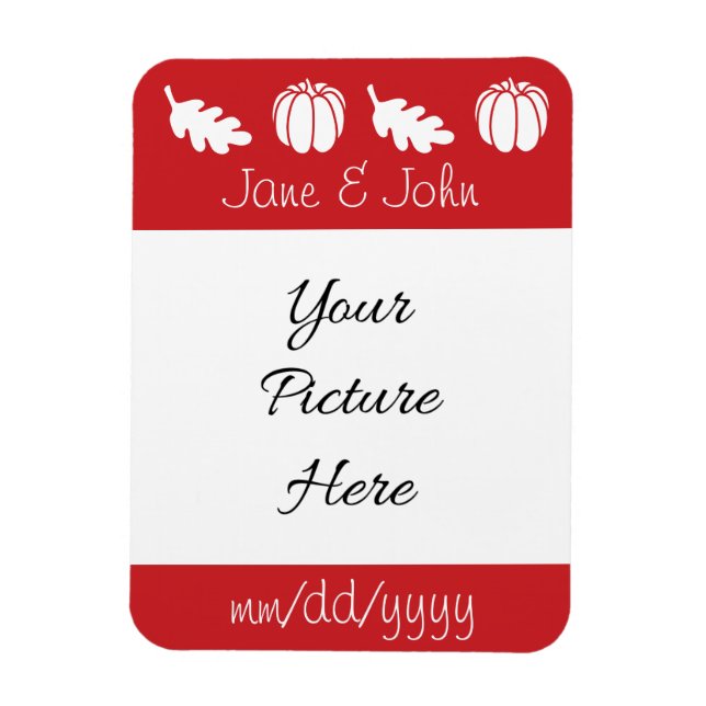 Magnet Flexible Aimant de rappel de patch de citrouille en cerise (Vertical)