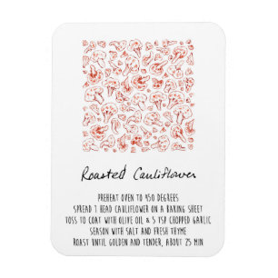 Magnet Flexible Aimant de recette de chou rôti