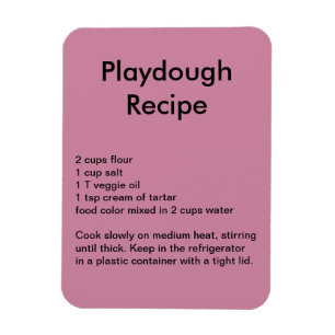 Magnet Flexible Aimant de recette de Playdough