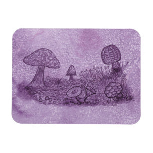 Magnet Flexible Aimant de rectangle de pré de champignons