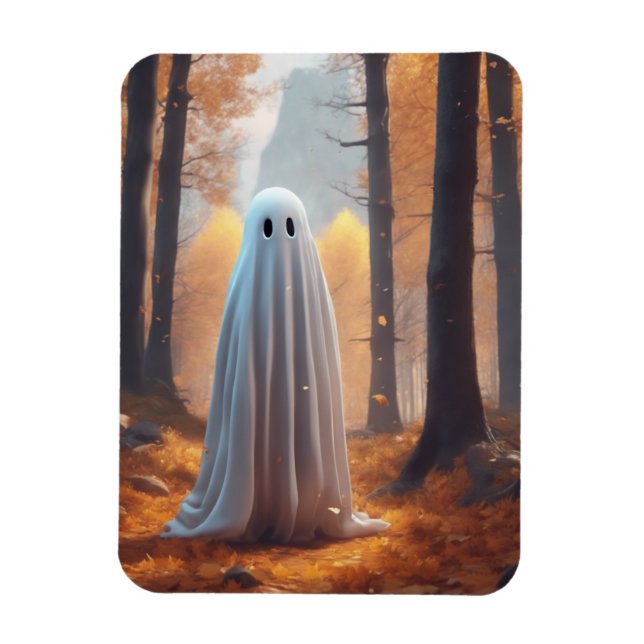 Magnet Flexible Aimant de réfrigérateur fantôme d'Halloween (Vertical)