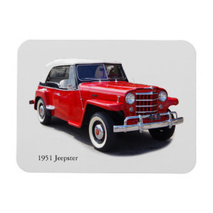 Magnet Flexible Aimant de remplissage Jeepster 1951