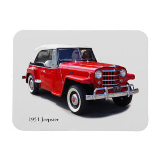 Magnet Flexible Aimant de remplissage Jeepster 1951