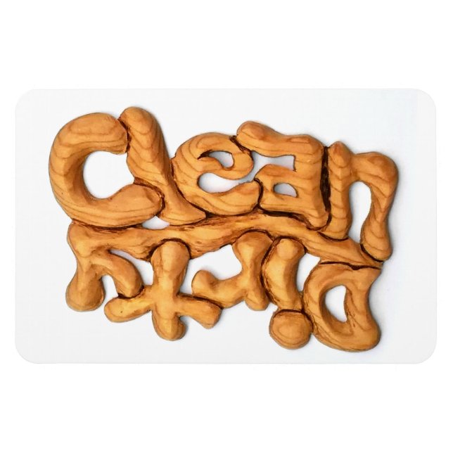 Magnet Flexible Aimant de revêtement en bois sec propre pour lave- (Horizontal)