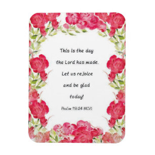 Magnet Flexible Aimant de rose rouge de 118:24 de psaume