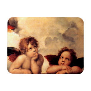 Magnet Flexible Aimant de Sistine Madonna d'anges de Raphael
