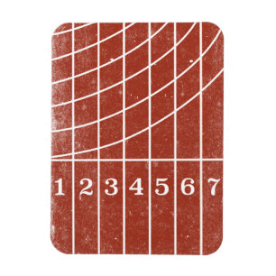 Magnet Flexible Aimant de style déprimé de la piste rouge