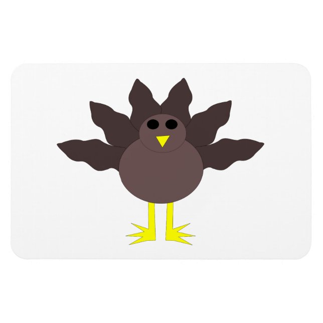 Magnet Flexible Aimant de Thanksgiving drôle de dindon (Horizontal)