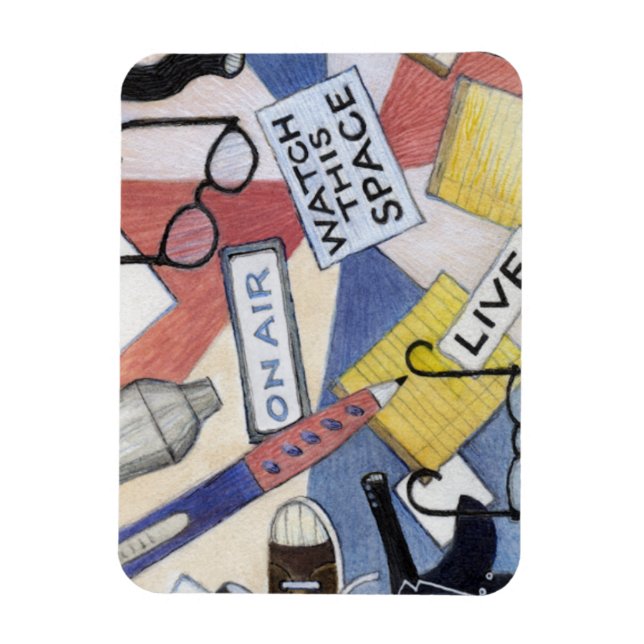 Magnet Flexible Aimant de ventilateur Rachel Maddow (Vertical)