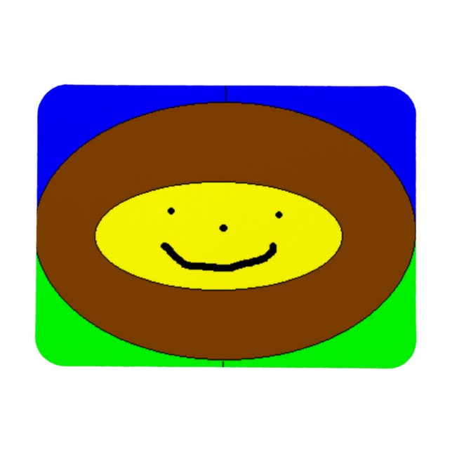 Magnet Flexible Aimant de visage souriant (Horizontal)