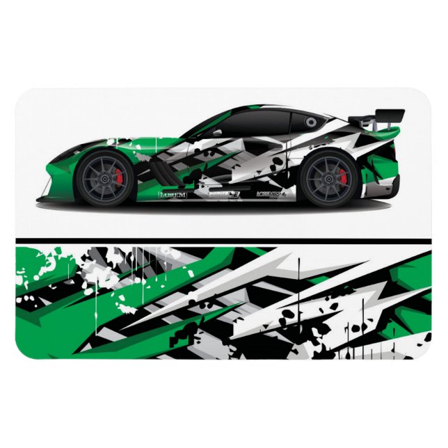 Magnet Flexible Aimant de voiture de course (Horizontal)