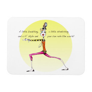Magnet Flexible Aimant d'humour de yoga