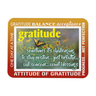 Magnet Flexible aimant d'inspiration de gratitude