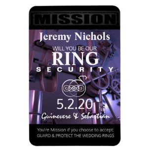 Magnet Flexible Aimant d'invitation pour porteur de bague