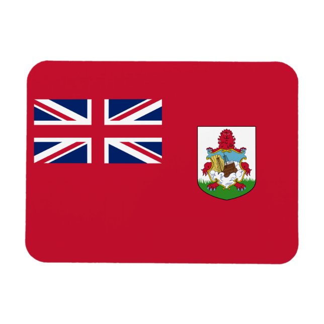 Magnet Flexible Aimant drapeau patriotique des Bermudes (Horizontal)