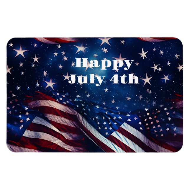 Magnet Flexible Aimant du 4 juillet (Horizontal)