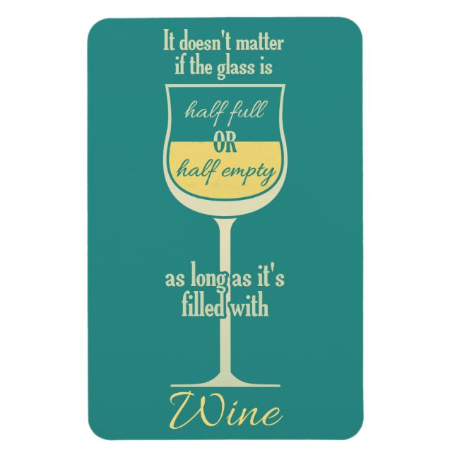 Magnet Flexible Aimant en verre de vin blanc (Vertical)