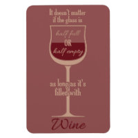 Aimant en verre de vin blanc