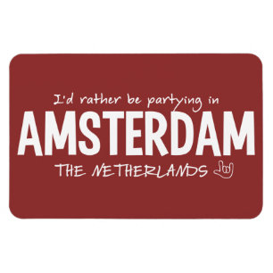 Magnet Flexible Aimant fait sur commande de couleur d'AMSTERDAM