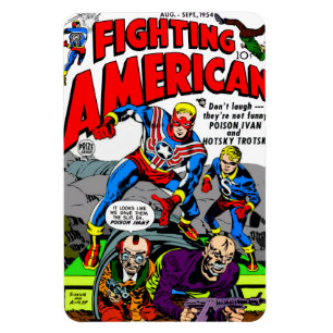 Magnet Flexible Aimant "Fighting American" des années 1950
