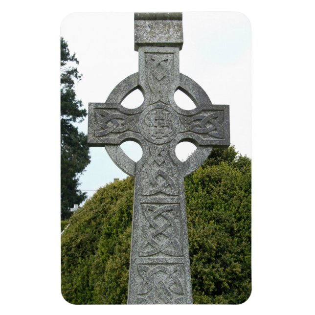 Magnet Flexible Aimant Flexi de croix de pierre celtique irlandais (Vertical)