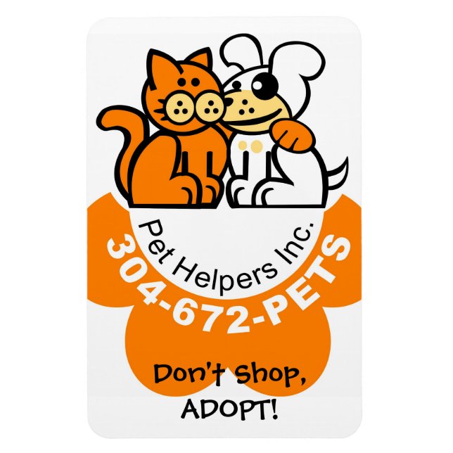 Magnet Flexible Aimant Flexi de l'aide pour animaux domestiques (Vertical)