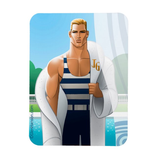 Magnet Flexible Aimant Flexi Premium "JG" par Glen Hanson (Vertical)