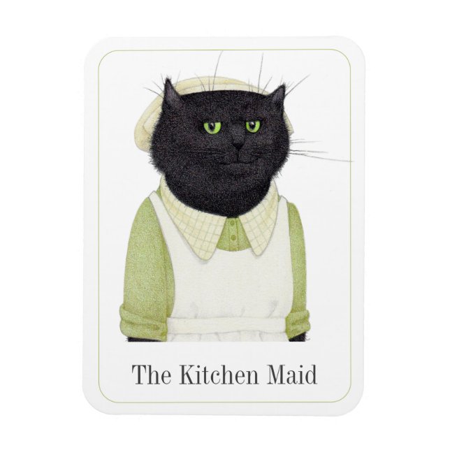 Magnet Flexible Aimant flexible 3x4 MAID CUISINE + Texte II (Vertical)