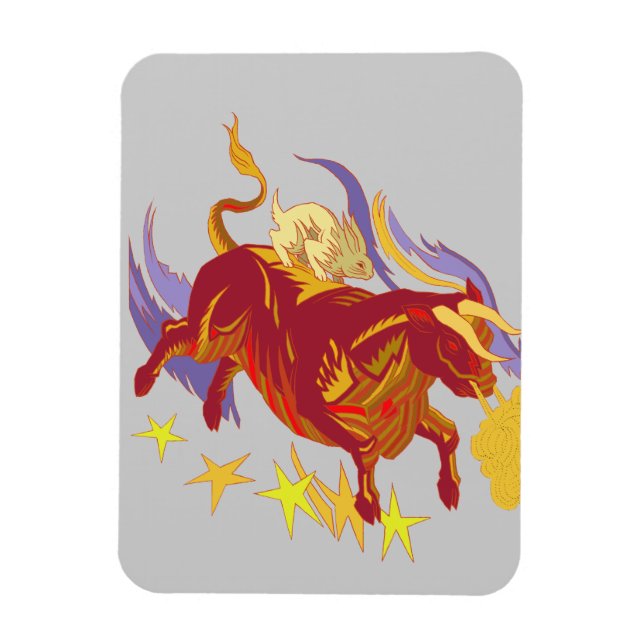 Magnet Flexible Aimant flexible Bull et Rabbit (Vertical)