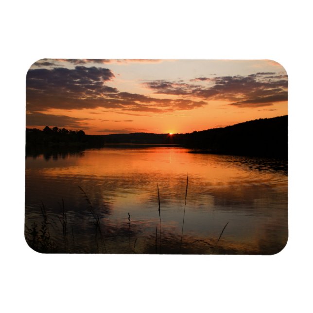 Magnet Flexible Aimant flexible Coucher de soleil sur le lac Igels (Horizontal)
