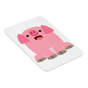 Magnet Flexible Aimant flexible de cochon de dessin mignon