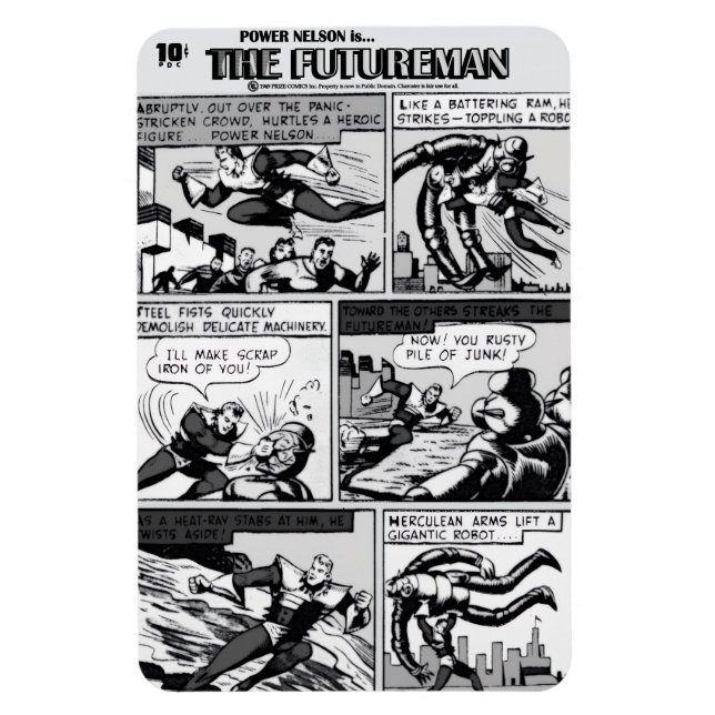 Magnet Flexible Aimant flexible de la bande dessinée The FUTUREMAN (Vertical)